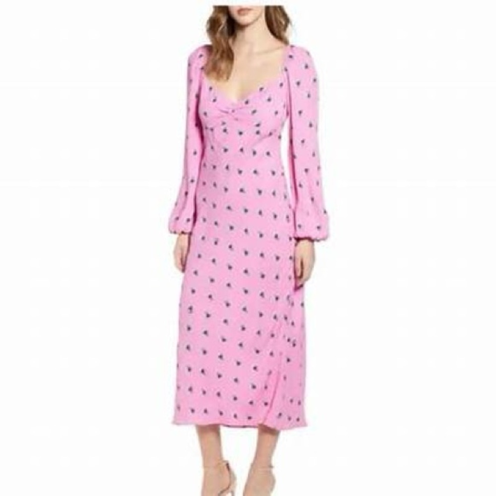 AFRM | Trixie Balloon Sleeve Midi Dress